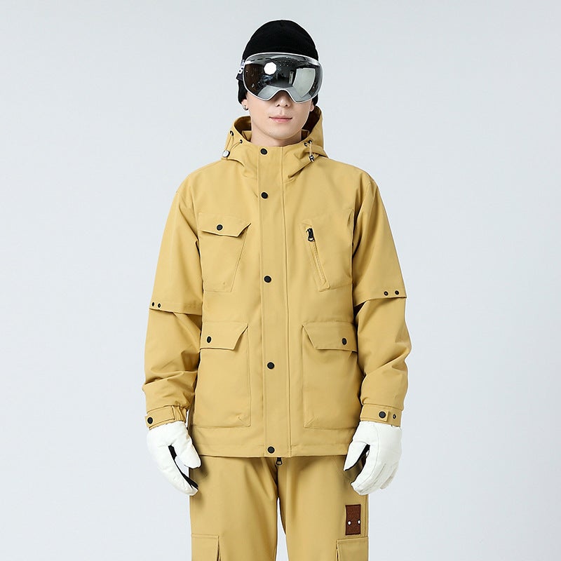 Charge Clothing Detachable Two-Piece Set Of Olympic Grain Velvet Liner For Men And Women Couples Olympic Grain Velvet Warm Down Jacket Three - Image 2