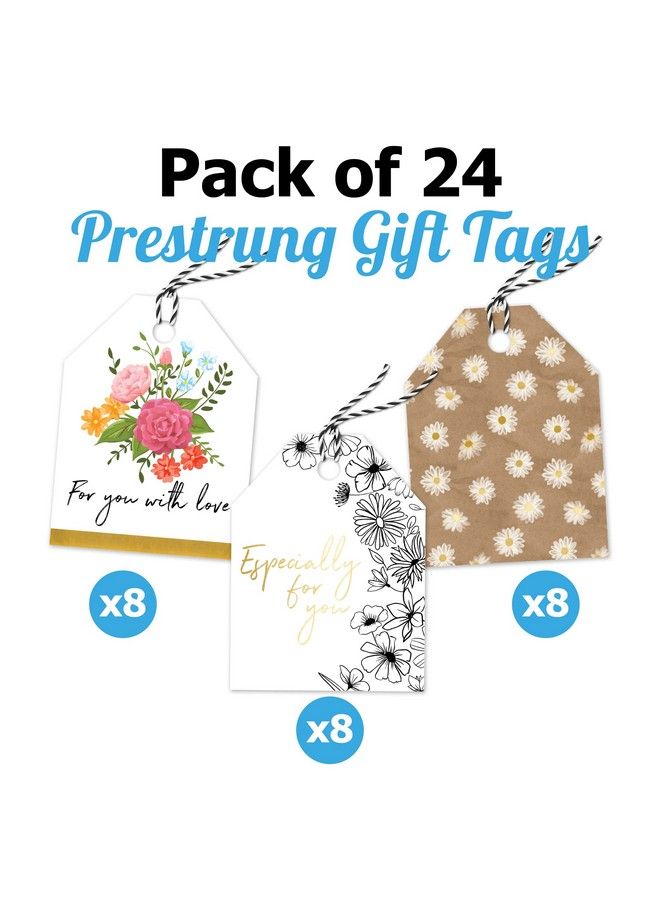 Pro Supply Global Pre Strung Gift Tag Variety Pack (Floral 24 Count) - Image 4