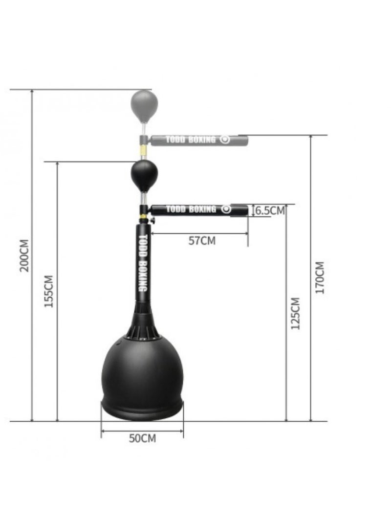 COMMANDO Reflex Bar and Boxing Ball with Fillable Base for Enhanced Reaction - Image 2