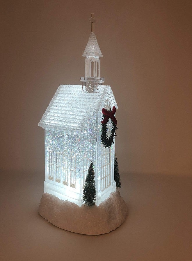 Gerson Light Up Shimmer Glitter Water Lantern Acrylic Church, Glitterdome 10 Inches - Image 3