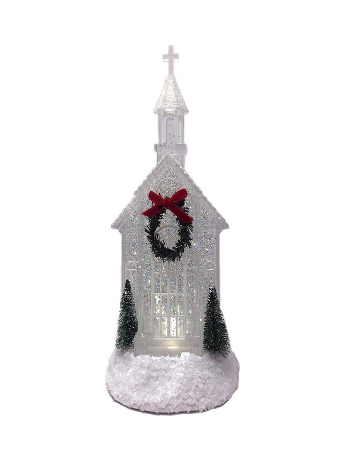 Gerson Light Up Shimmer Glitter Water Lantern Acrylic Church, Glitterdome 10 Inches - Image 2