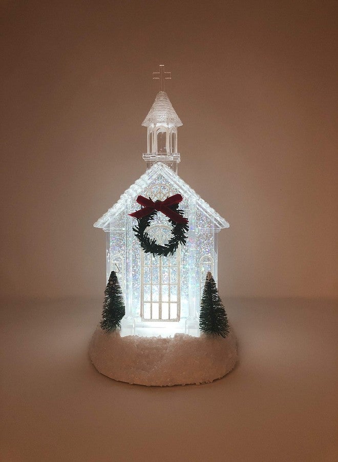 Gerson Light Up Shimmer Glitter Water Lantern Acrylic Church, Glitterdome 10 Inches - Image 4