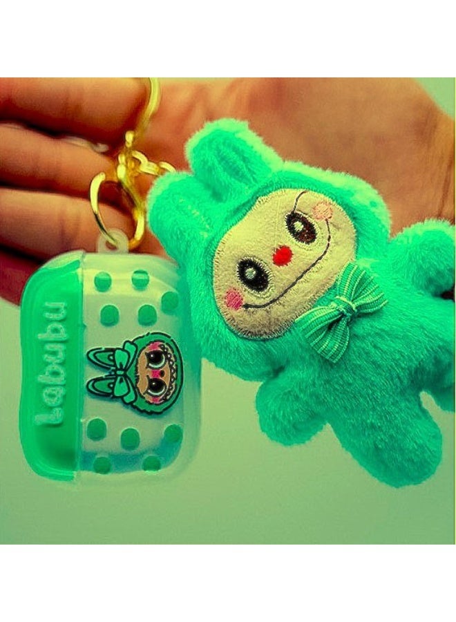 لابوبو سماعات أذن بلوتوث لاسلكية كرتونية جديدة من لابوبو مع حقيبة وسلسلة مفاتيح - Image 1