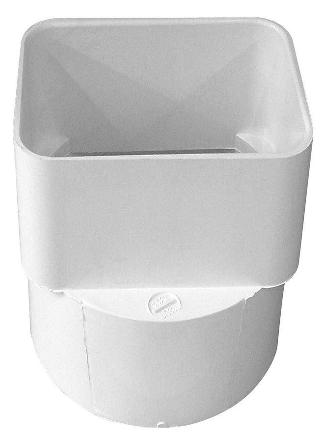 Genova 45344 PVC Sewer & Drain Downspout Adapter, 3x4-Inches