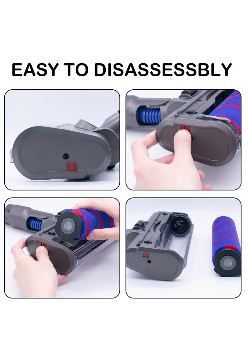 Excefore - Cleaner Head for Dyson V7 V8 V10 V11 Models ,Cordless Stick Vacuum with Soft Roller Attachment ,Cleaner Hardwood Floor Attachment - Image 1