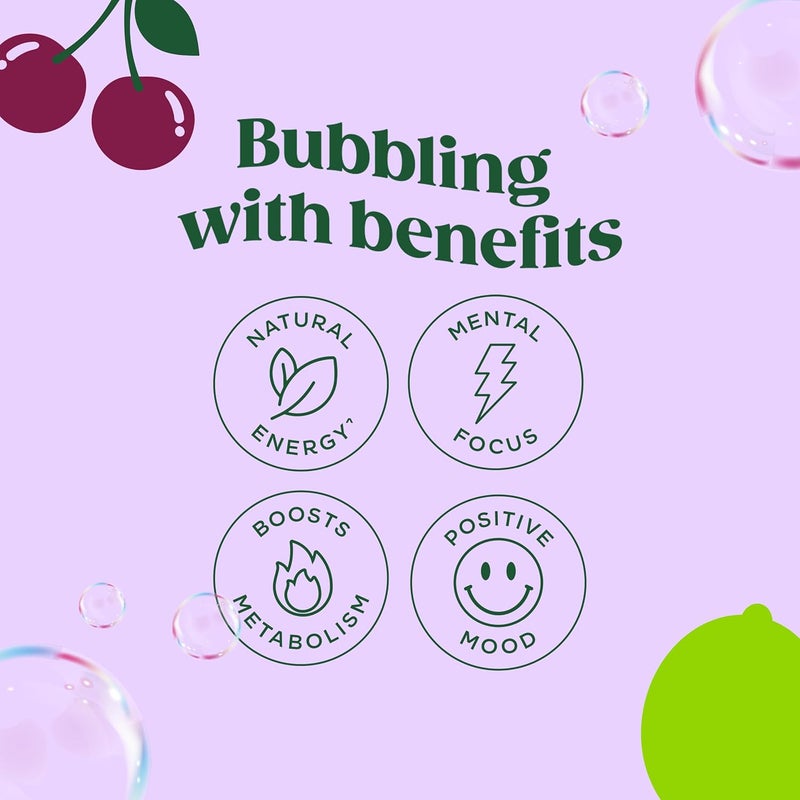 Bloom Nutrition مشروب بلوم الفوار للطاقة - ليمون الكرز - Image 4