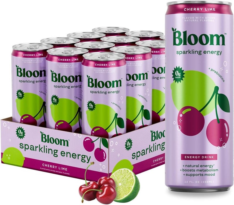Bloom Nutrition مشروب بلوم الفوار للطاقة - ليمون الكرز - Image 1