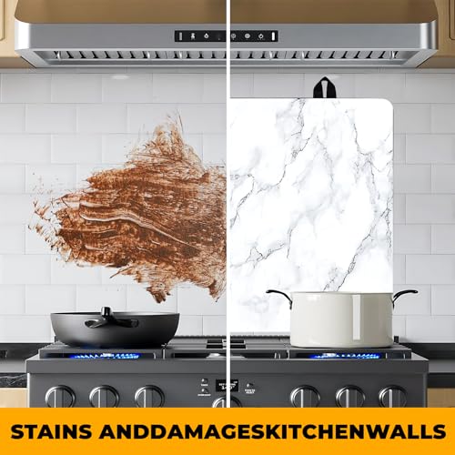 BVBOX Stove Top Cover for Home Decoration Kitchen Pad Washable Cooktop Covers Countertop Stove Protector Mat for Home Kitchen Cooktops (white, 28"x20") - Image 5