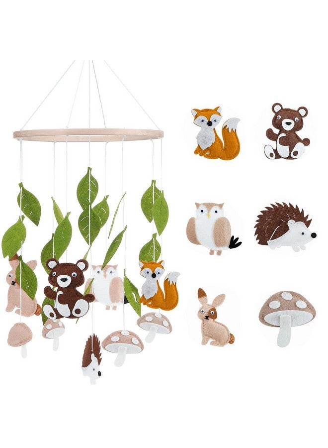 Tegeme Woodland Ocean Mobile For Crib Jungle Baby Nursery Mobiles Forest Safari Mobile For Crib Baby Mobiles Animals Woodland Nursery Decor For Baby Boys Toys Girls Room Decor (Land Animal) - Image 1