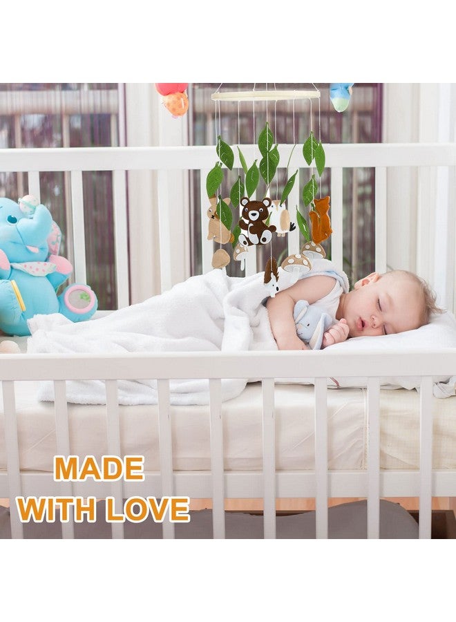 Tegeme Woodland Ocean Mobile For Crib Jungle Baby Nursery Mobiles Forest Safari Mobile For Crib Baby Mobiles Animals Woodland Nursery Decor For Baby Boys Toys Girls Room Decor (Land Animal) - Image 5