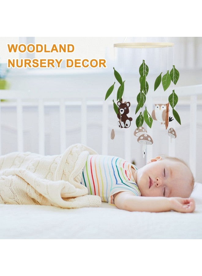 Tegeme Woodland Ocean Mobile For Crib Jungle Baby Nursery Mobiles Forest Safari Mobile For Crib Baby Mobiles Animals Woodland Nursery Decor For Baby Boys Toys Girls Room Decor (Land Animal) - Image 3