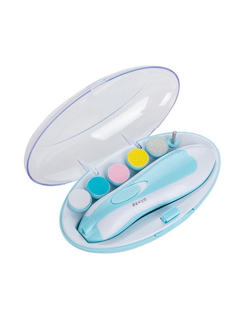 Electric Nail File Trimmer manicure Kit, Vibration Motor With Different Grinding And Polishing Heads For Newborn- 7 Pieces