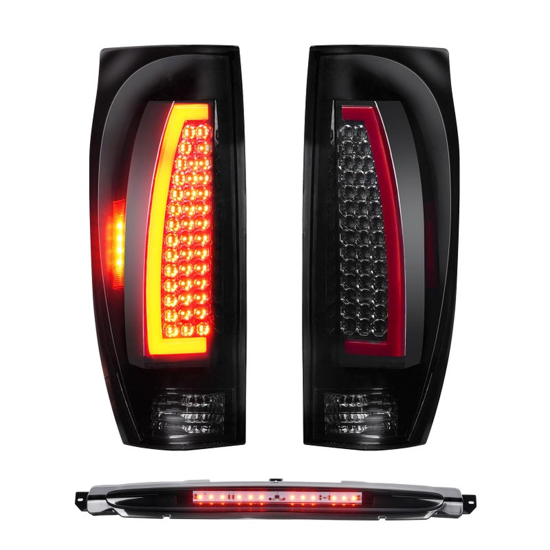 Tresound Tail Light 3rd Brake Lamp for Chevy Avalanche 1500 2500 20022006 Third High Mount Stop Light Rear LED Taillight Assembly 15771437 15092493
