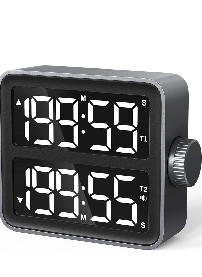 Dual Kitchen Timer with LED Display Dual Channel Countdown Stop Watch for Cooking Schools and Classrooms Magnetic Digital Timer - pzsku/Z4475C3AE1BB98B9CECB1Z/45/_/1677815475/8fe1a855-8e53-4c94-8e00-9c1110bee0db