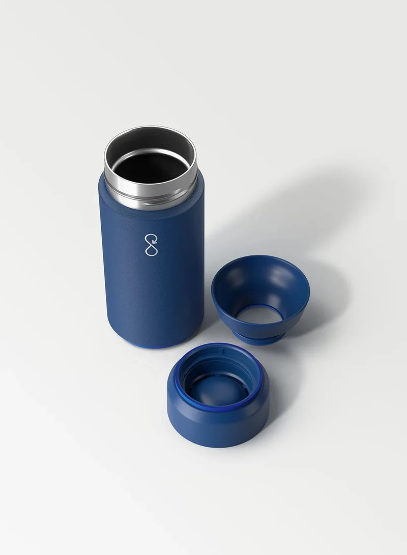 Ocean Bottle Brew Flask With 360º Leak Proof Lid Eco-Friendly Bottle 350ml - Ocean Blue
