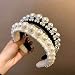 Wiwpar Headbands for Women Pearl Head Bands Hair Accessories No Slip Fashion Cute Headband for Women Black - Image 2