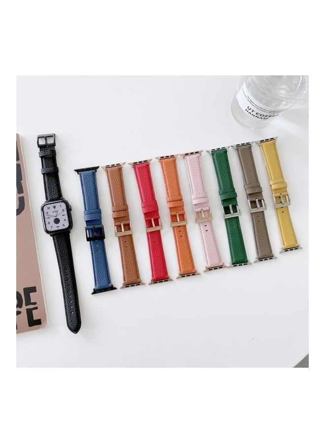 NIBEMINENT Ethnic Replacement Watchband For Series 7/6/5/4/3/2/1/SE 42/45mm Blue - Image 2