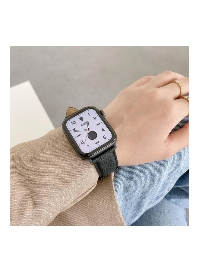 NIBEMINENT Ethnic Replacement Watchband For Series 7/6/5/4/3/2/1/SE 42/45mm Blue - Image 3