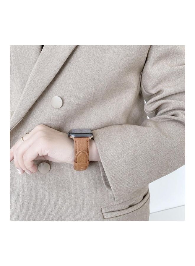 NIBEMINENT Ethnic Replacement Watchband For Series 7/6/5/4/3/2/1/SE 42/45mm Blue - Image 5