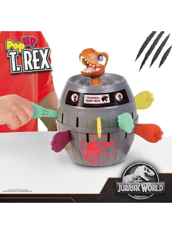 TOMY Pop Up T-Rex Board Game - Family and Preschool Kids Games for Family Game Night - Kids Activities and Jurassic World Toys - 2-4 Players - Ages 4 Years and Up - Image 2