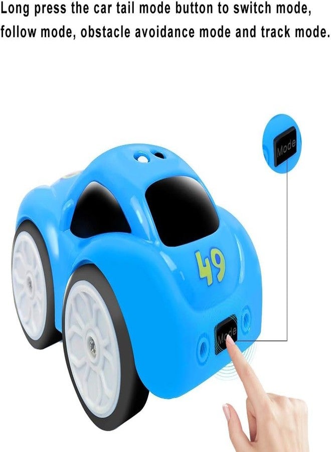 Babelly Stunt Car Toy for Kids 3-8 | 4 Smart Modes: Follow Object, Chase, and Follow Track with Music & Bright LED Light | Best Birthday Gift for Kid(Blue) - Image 5