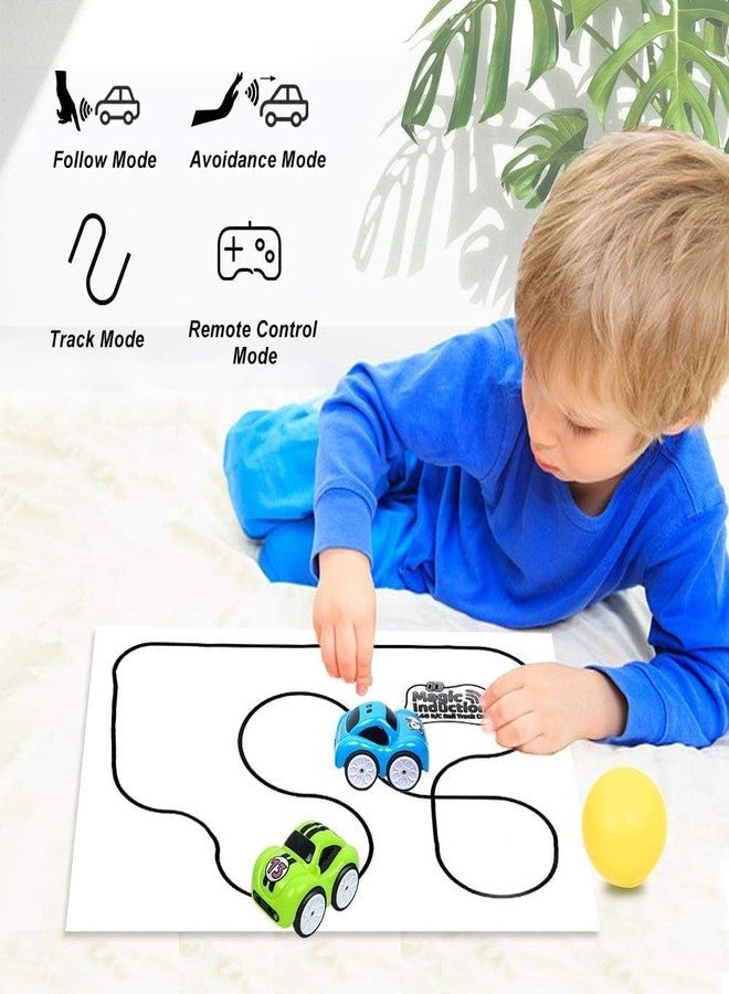 Babelly Stunt Car Toy for Kids 3-8 | 4 Smart Modes: Follow Object, Chase, and Follow Track with Music & Bright LED Light | Best Birthday Gift for Kid(Blue) - Image 4