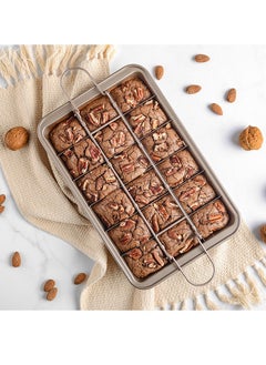 Joyelink Brownie Pan with Dividers, MarlaMall Non-Stick Backing Pan, Brownie Pan, Bakeware for Oven Baking, Brownie Trays,Make 18 Pre-cut Brownies at Once  - Image 2