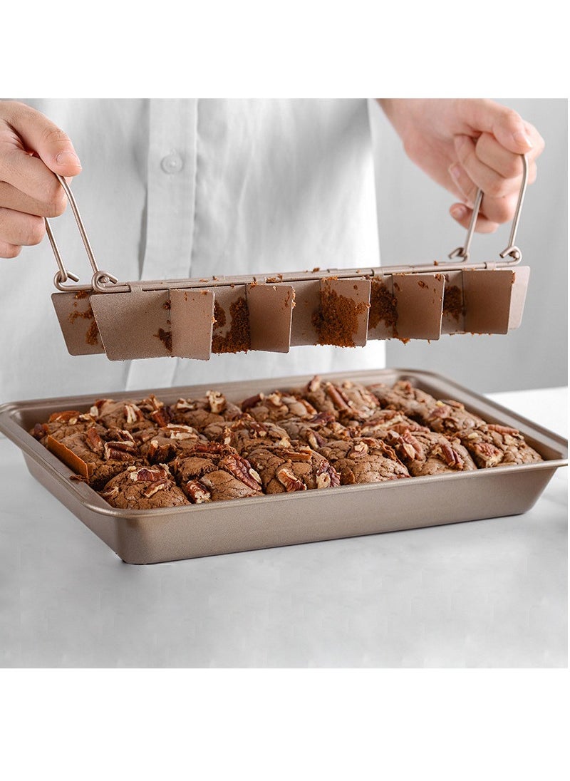 Joyelink Brownie Pan with Dividers, MarlaMall Non-Stick Backing Pan, Brownie Pan, Bakeware for Oven Baking, Brownie Trays,Make 18 Pre-cut Brownies at Once  - Image 4