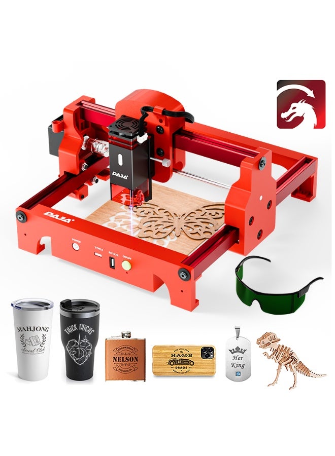داجا A7 ميني برو الليزر النقش DIY CNC النقش آلة القطع APP التحكم للمجوهرات المعدنية الخشبية (455nm) - Image 1
