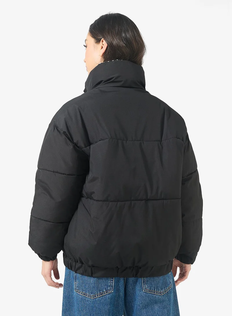 Ginger  High Neck Zip Up Quilted Jacket for Women | Best Price UAE