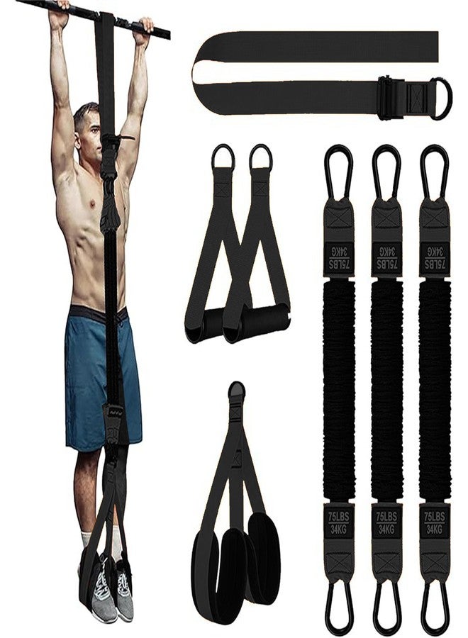 Avkoohum Resistance Bands Set for Pull Up Bar, Exercise Bands with Handles, Home Gym Workout Equipment, Pilates Fitness Resistance Bands, Lifting Straps for Pull Ups, Doorway Pull Up Bar Accessory - Image 1