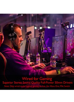 OneOdio Pro M Wired and Wireless Over -Ear Stereo Gaming Headphone  with Boom Mic for Ps4 Xbox One Pc  - Image 5