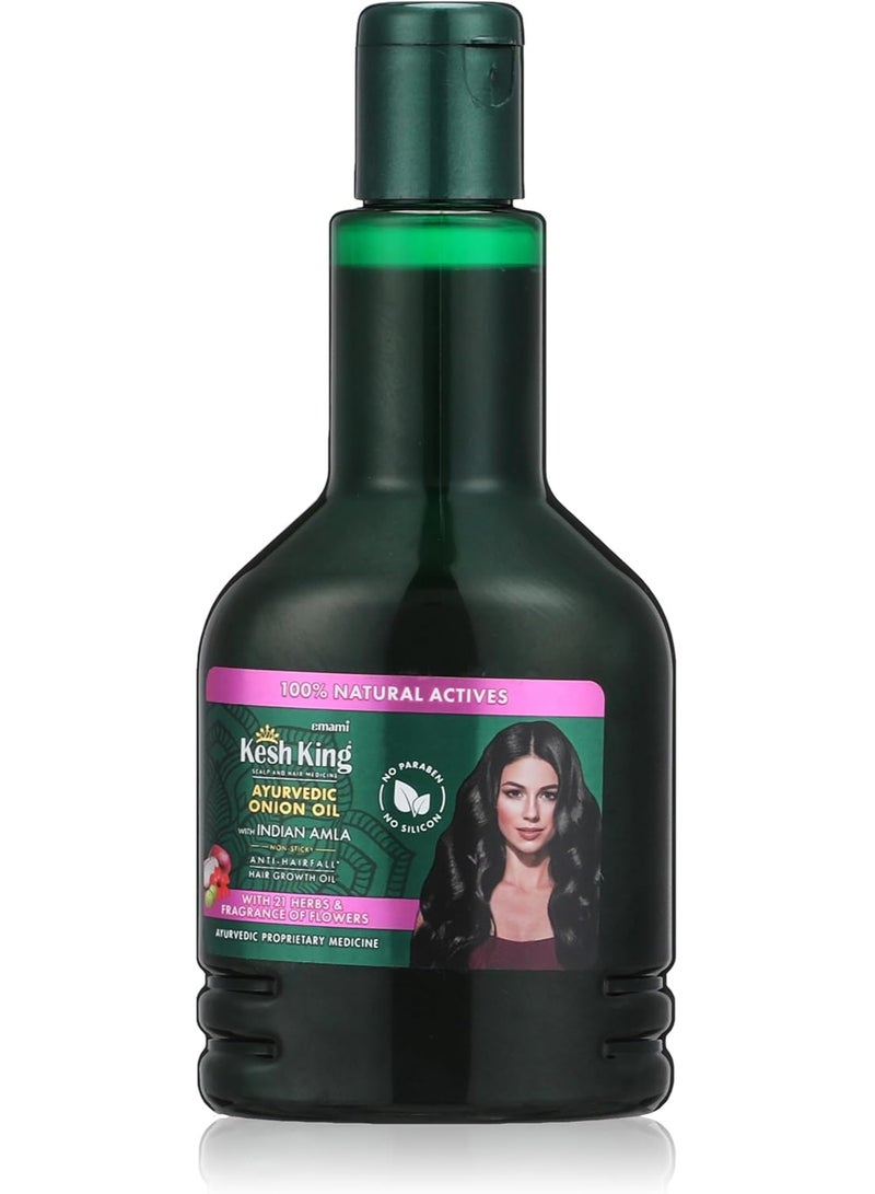 Kesh King Onion Oil for All Hair Types, 300ml, Anti-Hair Fall with Onion Hair Oil, a unique and powerful blend of 21 Ayurvedic herbs. - Image 2