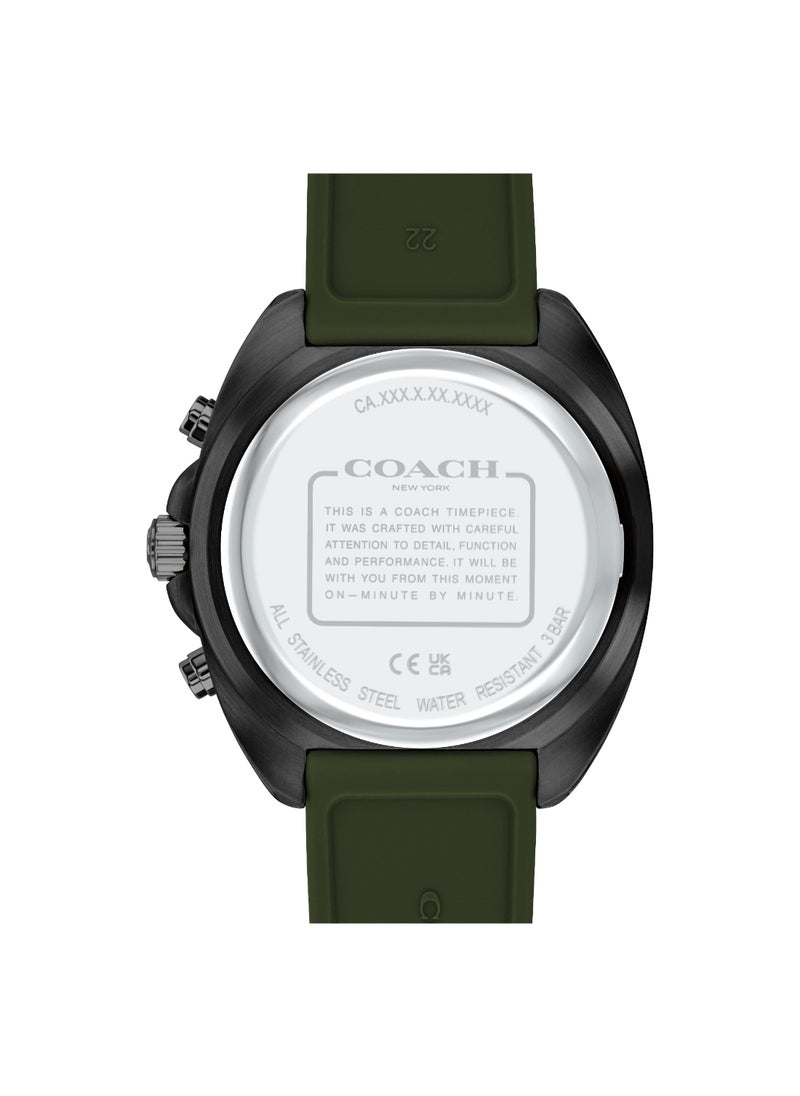 COACH COACH WATCHES TONNEAU CHRONOGRAPH MEN'S BLACK CASE WATCH - 14602707  - Image 3