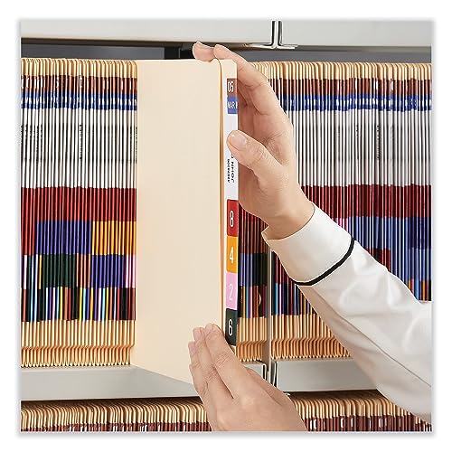 Universal UNV13120 Reinforced Straight End Tab 2-Fastener File Folders - Letter, Manila (50/Box) - Image 3