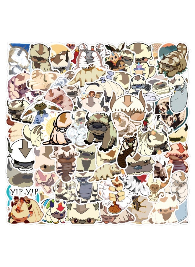 NIBEMINENT 110 Pcs Cartoon Appa Deco Kit Waterproof Stickers, High Definition Printing Bright Colors, Suitable for Laptop Skateboard Luggage Water Bottle Guitar DIY - Image 2