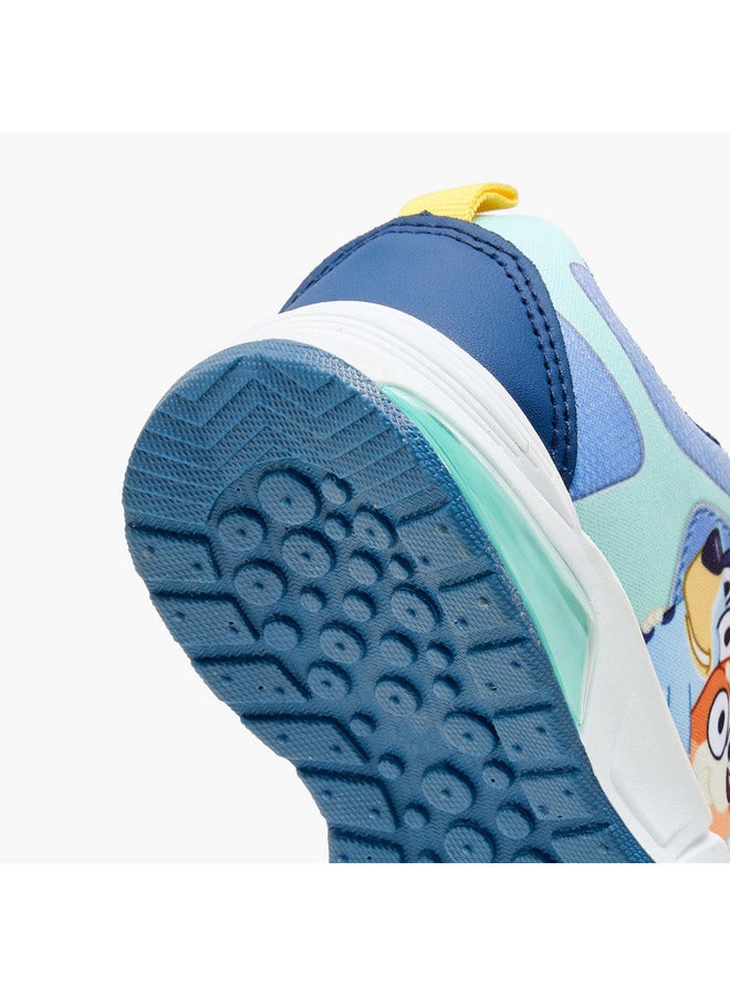 BLUEY Boys Printed Sneakers with Hook and Loop Closure - Image 5