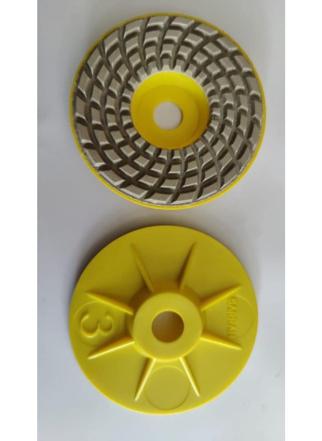 SARRAH Diamond Polishing 4 GC Pads Suitable in Angle Grinder Grit No 400 No 3 10 Pcs Color May Be Vary  - Image 4