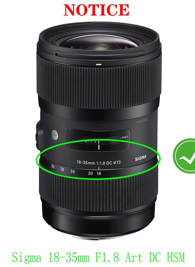 HUIPUXIANG 72mm Lens Cap Cover for Sigma 18-35mm F1.8 Art DC HSM,Sigma 17-70mm f/2.8-4 DC Macro OS HSM,HUIPUXIANG [2 Pack]  - Image 2
