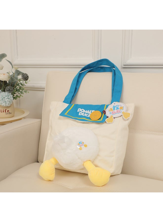 Disney Genuine Strawberry Bear Qiqi Winnie Bear Donald Duck Cartoon Animation Large Capacity Shoulder Bag Spring And Summer Bag-Specifications:Genuine Authorization + Anti-counterfeiting Label-Color:Disney Donald Duck Rich "duck" Shoulder Bag  - Image 1