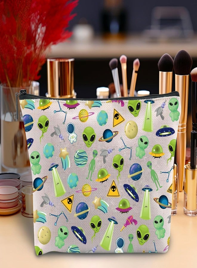 Zuo Bao Alien Cosmetic Bag Alien Lovers Space Party Gift Space Planner Themed UFO Inspired Gift (Alie) - Image 3