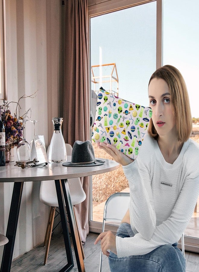Zuo Bao Alien Cosmetic Bag Alien Lovers Space Party Gift Space Planner Themed UFO Inspired Gift (Alie) - Image 4