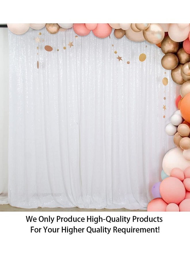 ShinyBeauty Photobooth Backdrop Best Choice4Ftx7Ftwhitesequin Backdrops Sequin Fabricwedding Backdropsrust Backdropsequin Curtainsphotography Backdrop (Buy It Now) (White)  - Image 3