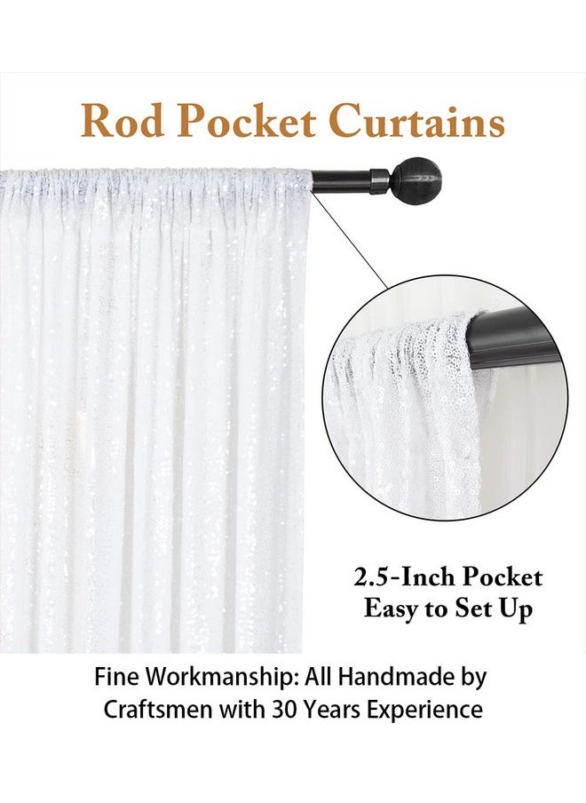 ShinyBeauty Photobooth Backdrop Best Choice4Ftx7Ftwhitesequin Backdrops Sequin Fabricwedding Backdropsrust Backdropsequin Curtainsphotography Backdrop (Buy It Now) (White)  - Image 4