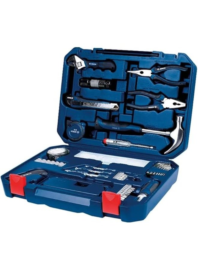 Bosch All-in-One Metal Hand Tool Kit, 108 Pieces, Blue - Image 3