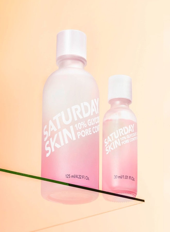 Saturday Skin Pore Clarifying Travel Sized Toner 10% Glycolic Acid&AHA Deep Cleansing Astringent Facial Toner - Image 4