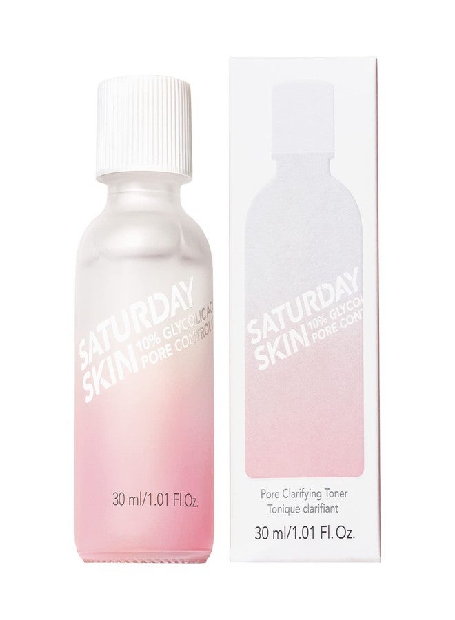 Saturday Skin Pore Clarifying Travel Sized Toner 10% Glycolic Acid&AHA Deep Cleansing Astringent Facial Toner - Image 1