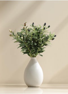 APEX 6PCS Fake Olive Branches for Vase - 24 Foam Fruits & 432 Realistic Leaves, Adjustable Faux Plants for Home, Office, Cafe Decor  - Image 3