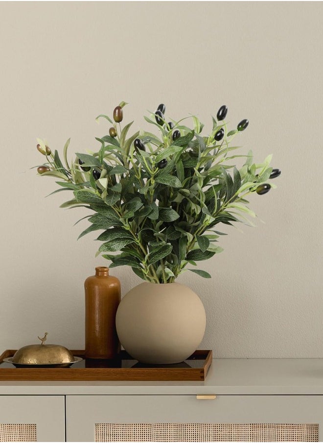 APEX 6PCS Fake Olive Branches for Vase - 24 Foam Fruits & 432 Realistic Leaves, Adjustable Faux Plants for Home, Office, Cafe Decor  - Image 4