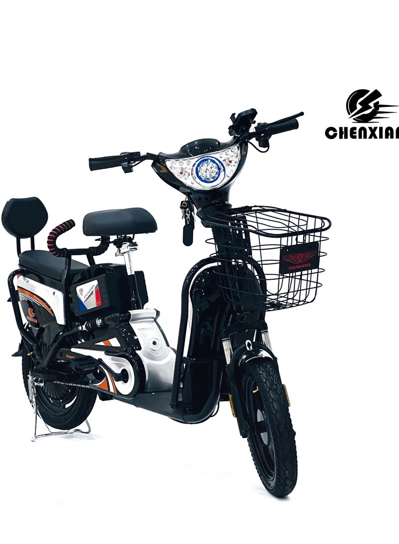 Chenxian E-Bike 16 Number with Brushless Motor 350W Motor 16-Inch/14-Inch Tires 3 Gears LED Display 4 Shock Absorbers 30-35 km Range Adult Commuter & Off-Road Bike - Image 1